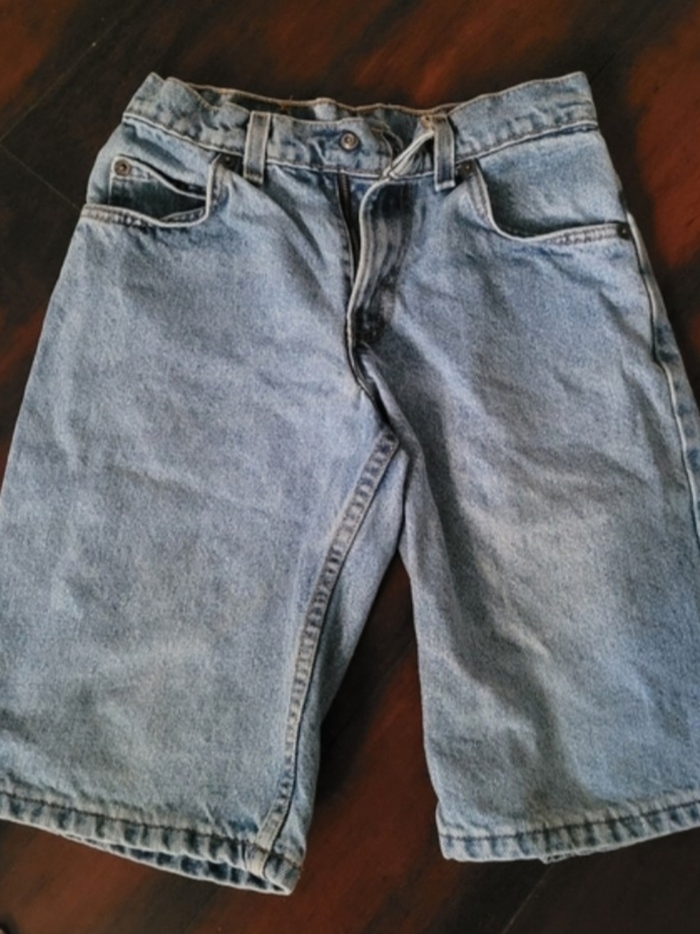 Vintage 560 Orange Label Levi's Light Blue Denim Jean Shorts